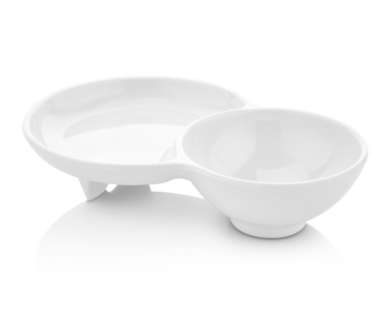 Εικόνα της ΠΙΑΤΟ ΠΑΡΟΥΣΙΑΣΗΣ 2 ΘΕΣΕΩΝ ΛΕΥΚΟ 19,5Χ13cm - h:4 cm Νο.9168