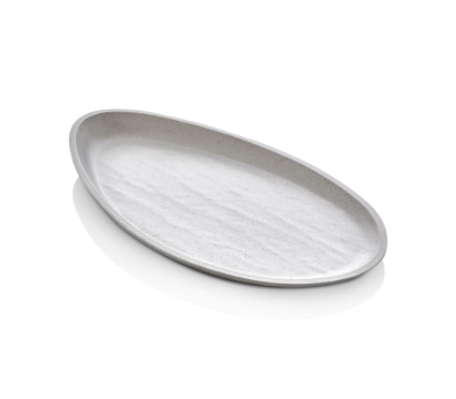 Εικόνα της ΠΙΑΤΕΛΑ ΠΑΡΟΥΣΙΑΣΗΣ ΜΕΛΑΜΙΝΗ ΓΚΡΙ ΜΑΤ 28Χ15 cm - h:2,5 cm Νο.7161