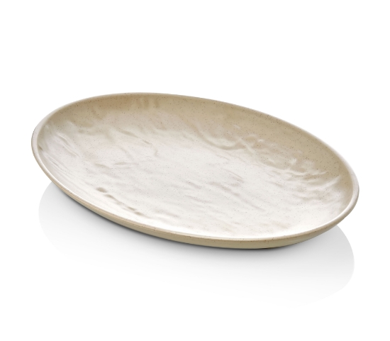 Εικόνα της ΠΙΑΤΕΛΑ ΠΑΡΟΥΣΙΑΣΗΣ ΜΕΛΑΜΙΝΗ ΟΒΑΛ ΜΠΕΖ MATT 39x28x5,5 cm Νο.7172