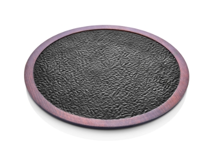 Εικόνα της ΠΙΑΤΕΛΑ ΠΑΡ/ΣΗΣ ΣΤΡΟΓΓΥΛΗ ΜΕΛΑΜΙΝΗ ΜΑΥΡΗ ΜΕ ΕΦΕ ΞΥΛΟΥ 33cm Ν. 7152